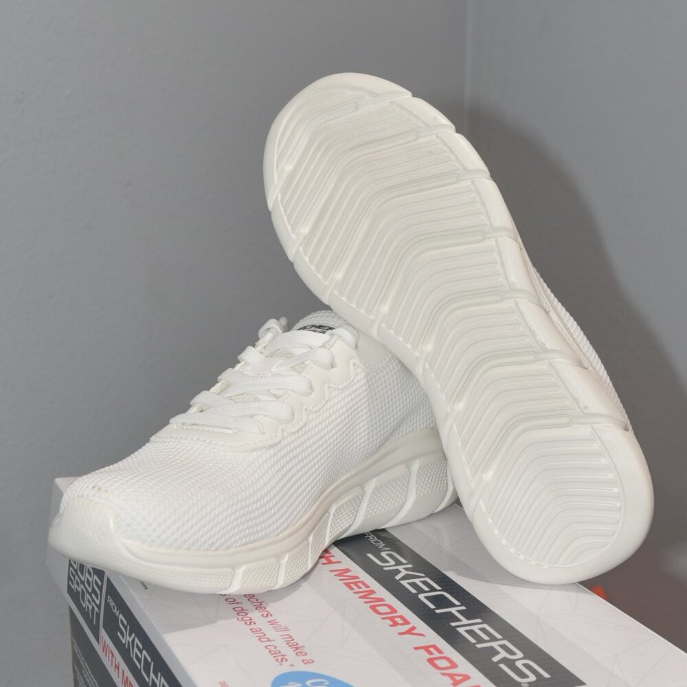 White -Women  Skechers BOBS Sport B Flex
